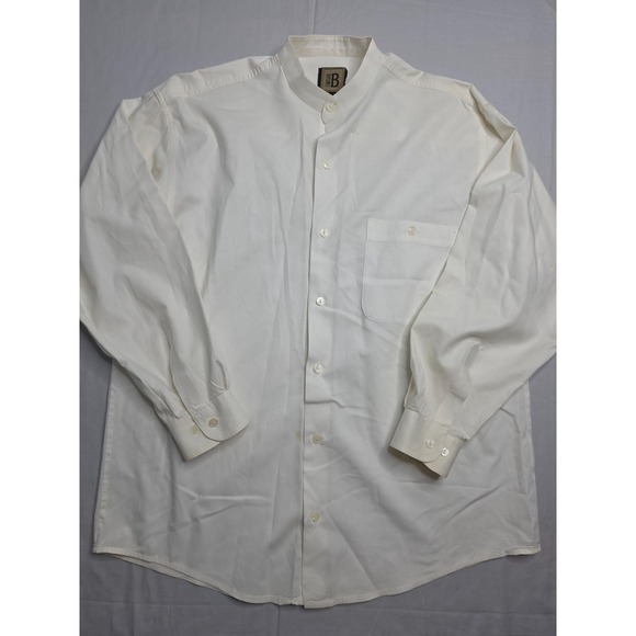 Bruno Other - Bruno Shirt Men's Medium Beige 100% Cotton Long Sleeve Button-Up Everyday Wear